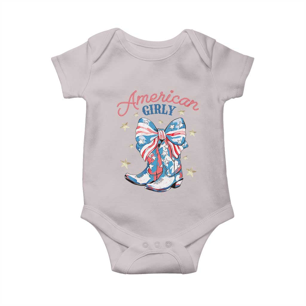 Funny 4th Of July Country Cowgirl Baby Onesie American Girly Western Cowboy Boots - Wonder Print Shop