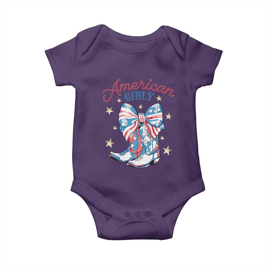 Funny 4th Of July Country Cowgirl Baby Onesie American Girly Western Cowboy Boots - Wonder Print Shop