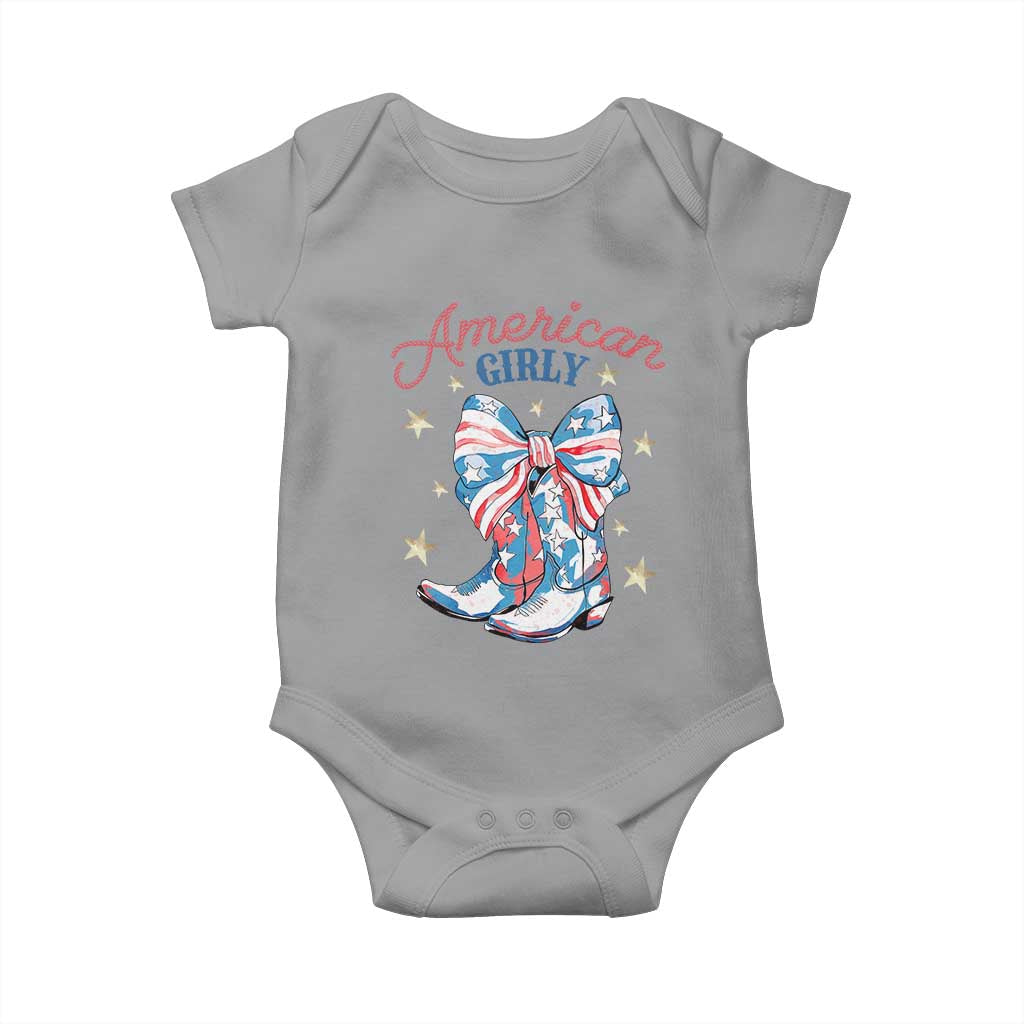 Funny 4th Of July Country Cowgirl Baby Onesie American Girly Western Cowboy Boots - Wonder Print Shop
