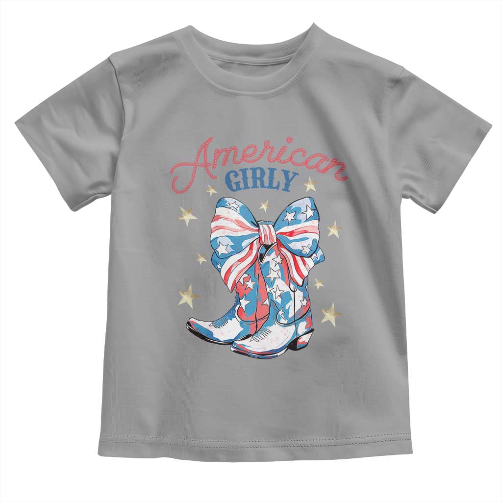 Funny 4th Of July Country Cowgirl Toddler T Shirt American Girly Western Cowboy Boots - Wonder Print Shop