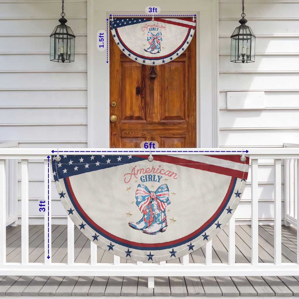 Funny 4th Of July Country Cowgirl Patriotic Fan Flag American Girly Western Cowboy Boots