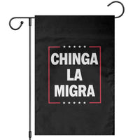 Funny Chinga La Migra Garden Flag Star Stripes - Wonder Print Shop