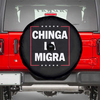 Funny Chinga La Migra Spare Tire Cover Star Stripes - Wonder Print Shop