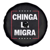 Funny Chinga La Migra Spare Tire Cover Star Stripes - Wonder Print Shop