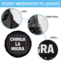 Funny Chinga La Migra Spare Tire Cover Star Stripes - Wonder Print Shop