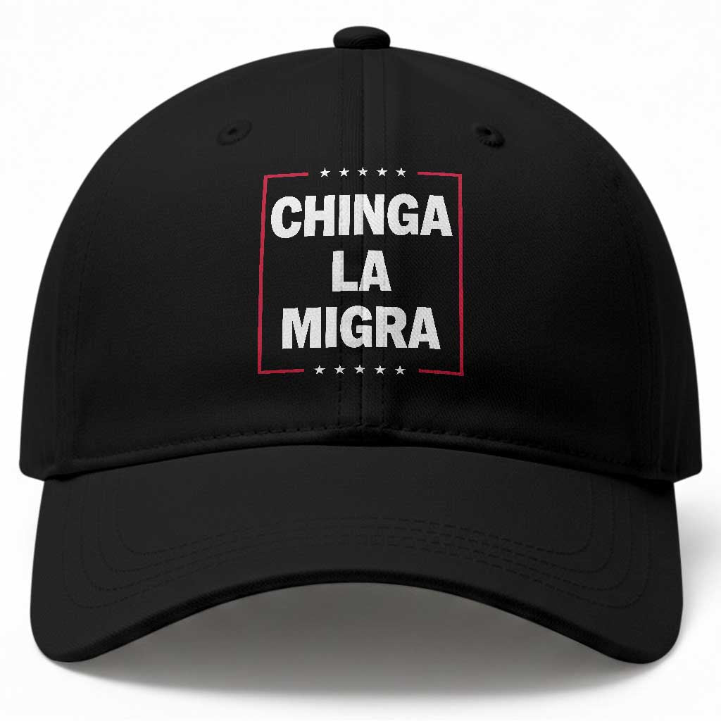 Funny Chinga La Migra Baseball Cap Star Stripes