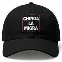Funny Chinga La Migra Baseball Cap Star Stripes