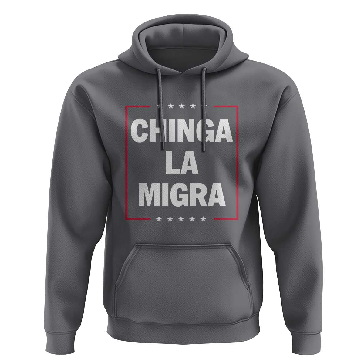 Funny Chinga La Migra Hoodie Star Stripes - Wonder Print Shop