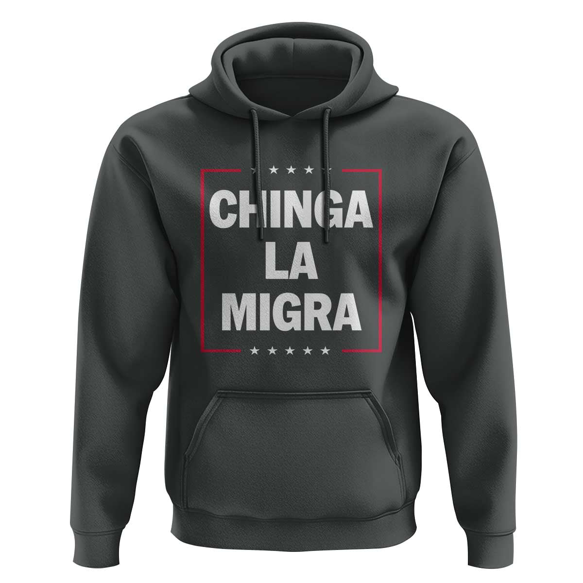 Funny Chinga La Migra Hoodie Star Stripes - Wonder Print Shop