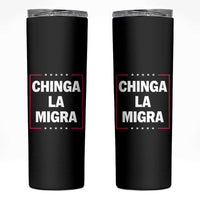 Funny Chinga La Migra Skinny Tumbler Star Stripes - Wonder Print Shop