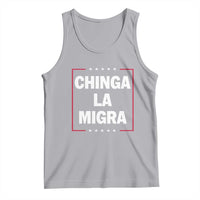 Funny Chinga La Migra Tank Top Star Stripes - Wonder Print Shop