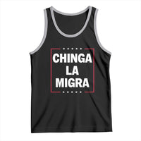 Funny Chinga La Migra Tank Top Star Stripes - Wonder Print Shop