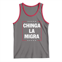 Funny Chinga La Migra Tank Top Star Stripes - Wonder Print Shop