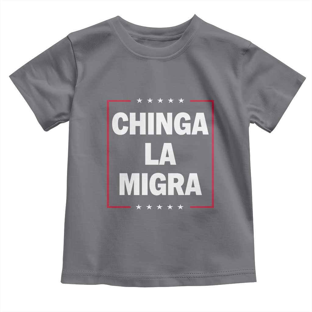 Funny Chinga La Migra Toddler T Shirt Star Stripes - Wonder Print Shop