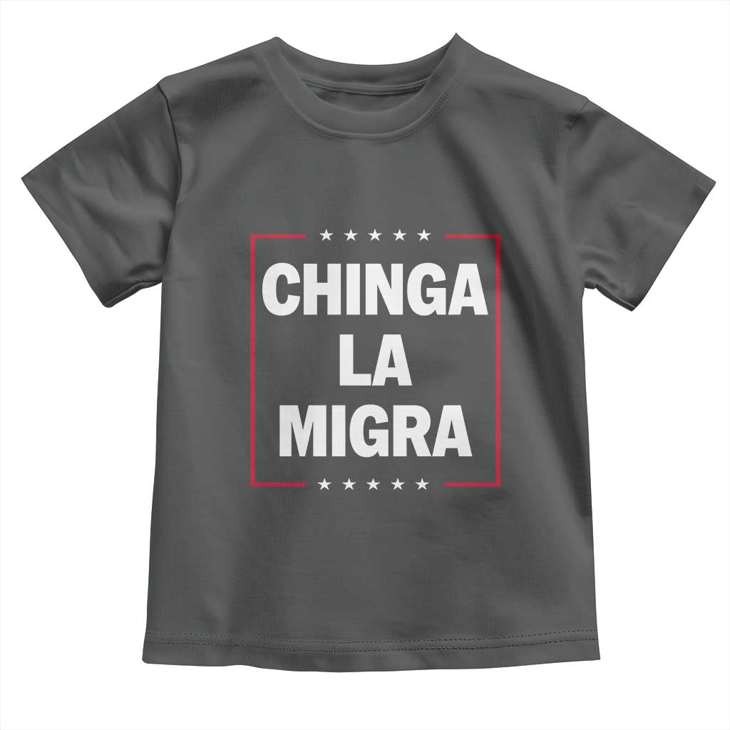 Funny Chinga La Migra Toddler T Shirt Star Stripes - Wonder Print Shop