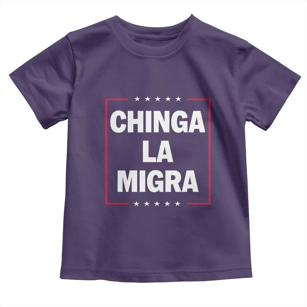 Funny Chinga La Migra Toddler T Shirt Star Stripes - Wonder Print Shop
