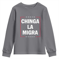 Funny Chinga La Migra Youth Sweatshirt Star Stripes - Wonder Print Shop