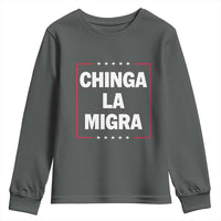 Funny Chinga La Migra Youth Sweatshirt Star Stripes - Wonder Print Shop