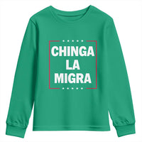 Funny Chinga La Migra Youth Sweatshirt Star Stripes - Wonder Print Shop