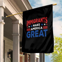 Funny Immigrants Make America Great Garden Flag Stars Stripes - Wonder Print Shop