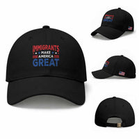 Funny Immigrants Make America Great Baseball Cap Stars Stripes