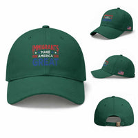 Funny Immigrants Make America Great Baseball Cap Stars Stripes
