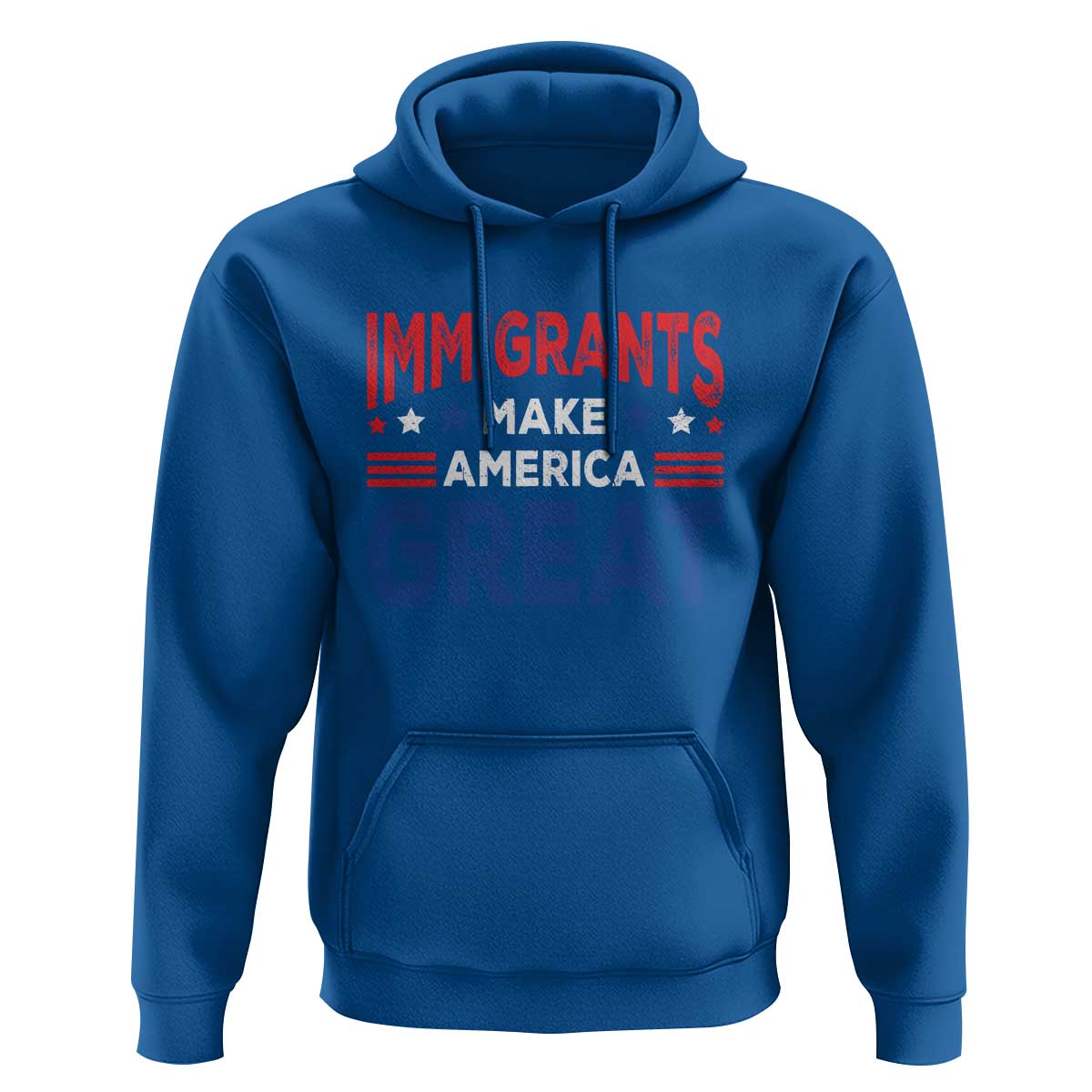 Funny Immigrants Make America Great Hoodie Stars Stripes - Wonder Print Shop