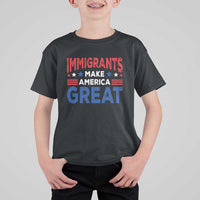 Funny Immigrants Make America Great T Shirt For Kid Stars Stripes - Wonder Print Shop