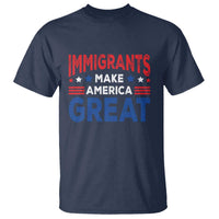 Funny Immigrants Make America Great T Shirt Stars Stripes - Wonder Print Shop
