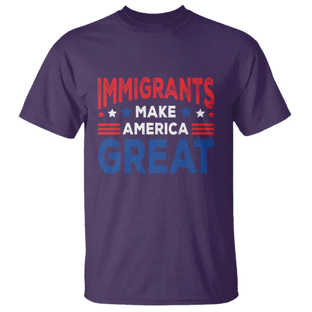 Funny Immigrants Make America Great T Shirt Stars Stripes - Wonder Print Shop