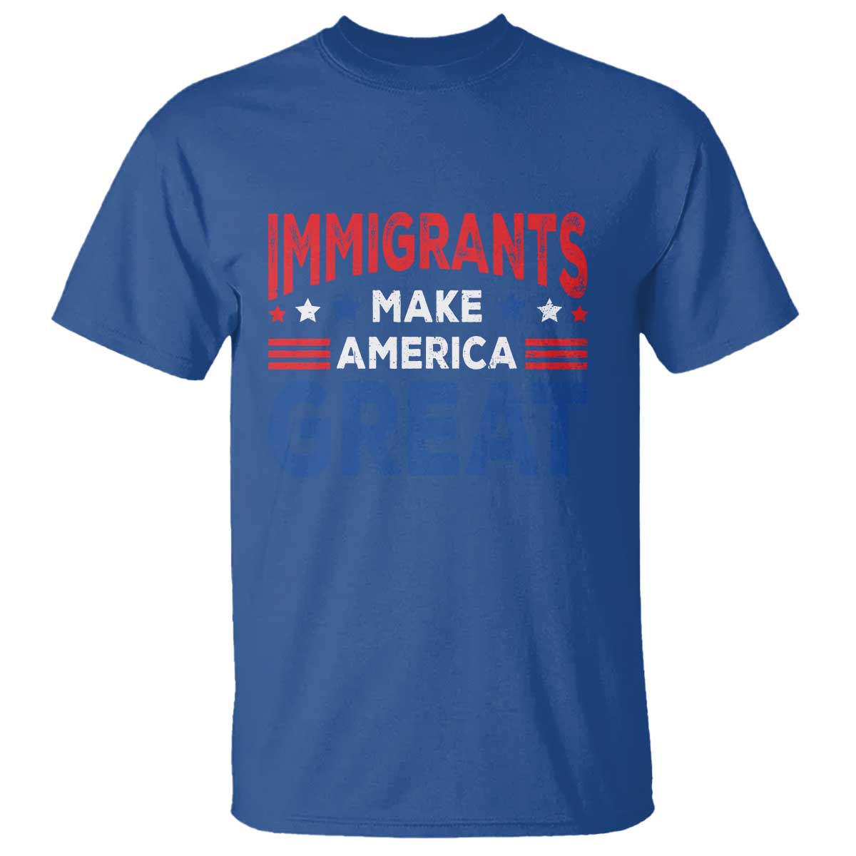 Funny Immigrants Make America Great T Shirt Stars Stripes - Wonder Print Shop