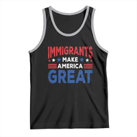 Funny Immigrants Make America Great Tank Top Stars Stripes - Wonder Print Shop