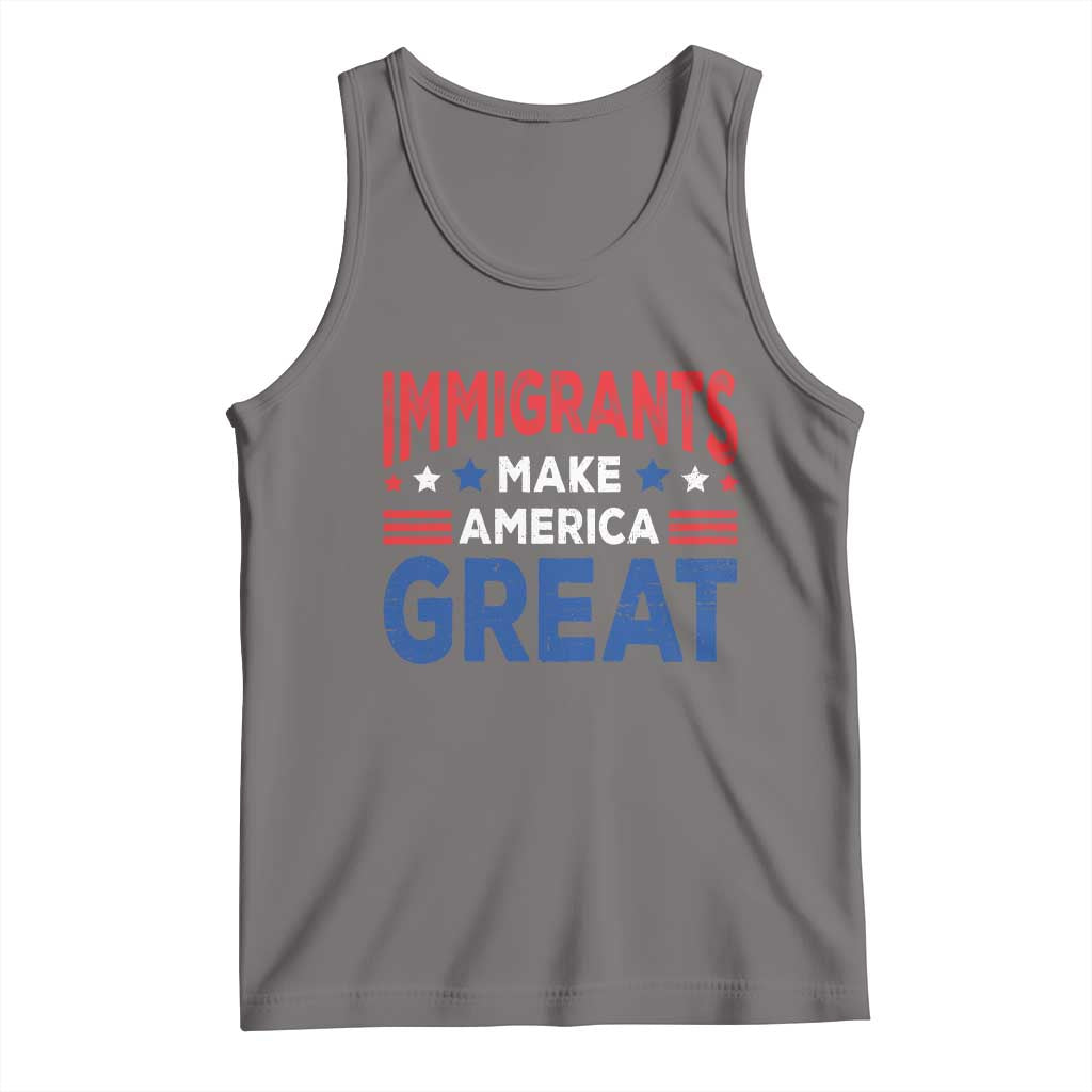 Funny Immigrants Make America Great Tank Top Stars Stripes - Wonder Print Shop