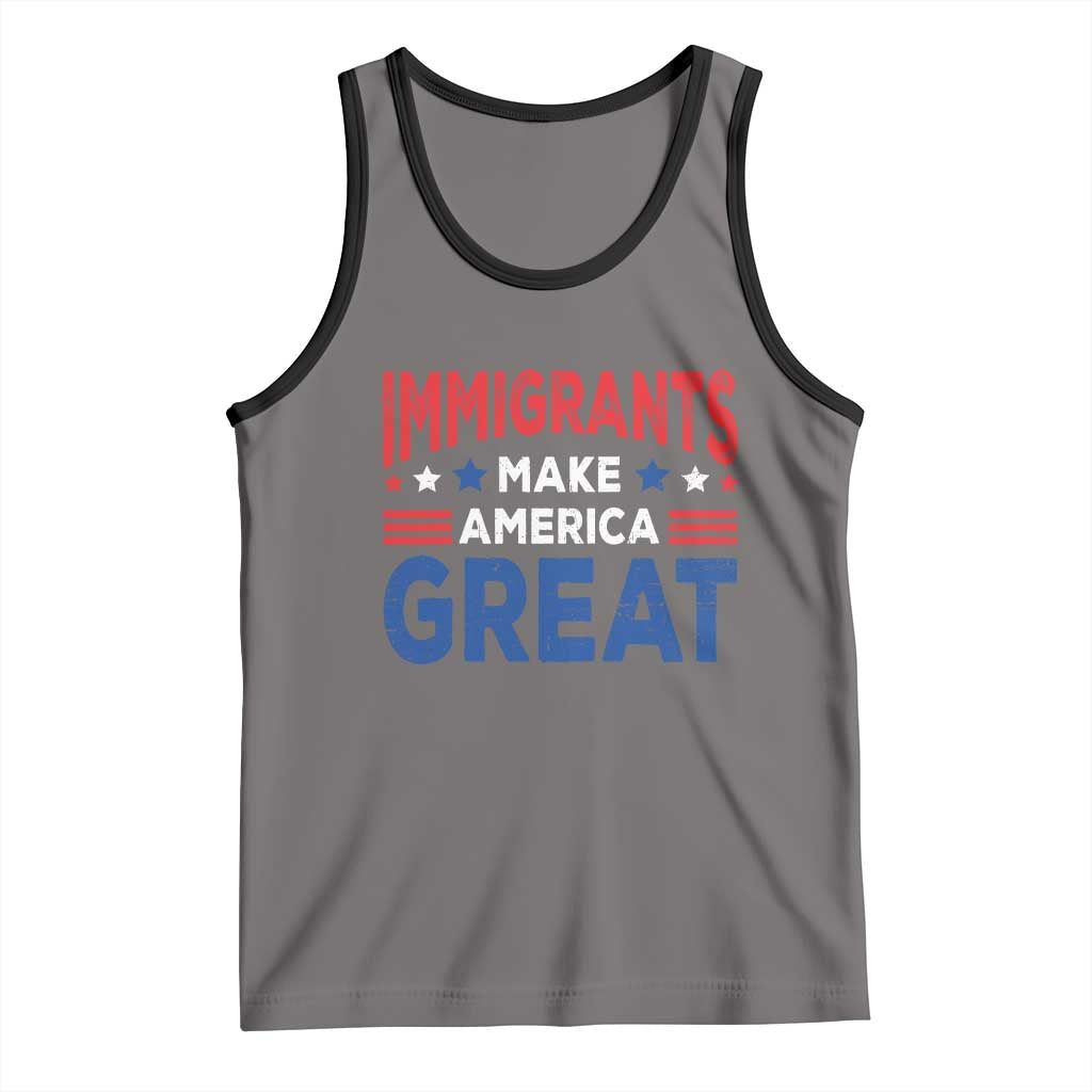 Funny Immigrants Make America Great Tank Top Stars Stripes - Wonder Print Shop
