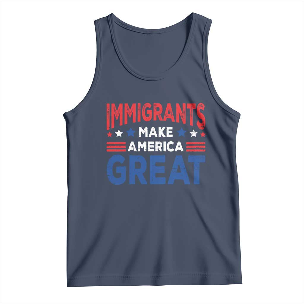 Funny Immigrants Make America Great Tank Top Stars Stripes - Wonder Print Shop