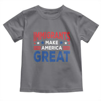 Funny Immigrants Make America Great Toddler T Shirt Stars Stripes - Wonder Print Shop