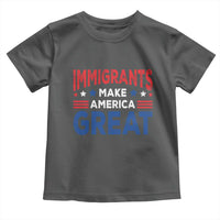 Funny Immigrants Make America Great Toddler T Shirt Stars Stripes - Wonder Print Shop