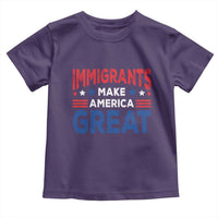 Funny Immigrants Make America Great Toddler T Shirt Stars Stripes - Wonder Print Shop