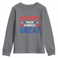 Funny Immigrants Make America Great Youth Sweatshirt Stars Stripes - Wonder Print Shop