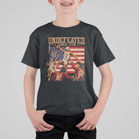 4th of July Basketball Undefeated Since 1776 T Shirt For Kid Funny Founding Fathers