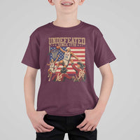 4th of July Basketball Undefeated Since 1776 T Shirt For Kid Funny Founding Fathers
