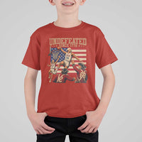 4th of July Basketball Undefeated Since 1776 T Shirt For Kid Funny Founding Fathers