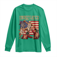 4th of July Basketball Undefeated Since 1776 Long Sleeve Shirt Funny Founding Fathers