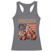 4th of July Basketball Undefeated Since 1776 Racerback Tank Top Funny Founding Fathers
