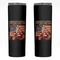 4th of July Basketball Undefeated Since 1776 Skinny Tumbler Funny Founding Fathers
