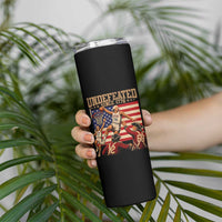 4th of July Basketball Undefeated Since 1776 Skinny Tumbler Funny Founding Fathers