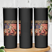 4th of July Basketball Undefeated Since 1776 Skinny Tumbler Funny Founding Fathers