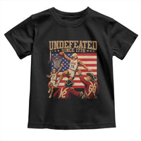 4th of July Basketball Undefeated Since 1776 Toddler T Shirt Funny Founding Fathers