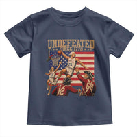 4th of July Basketball Undefeated Since 1776 Toddler T Shirt Funny Founding Fathers