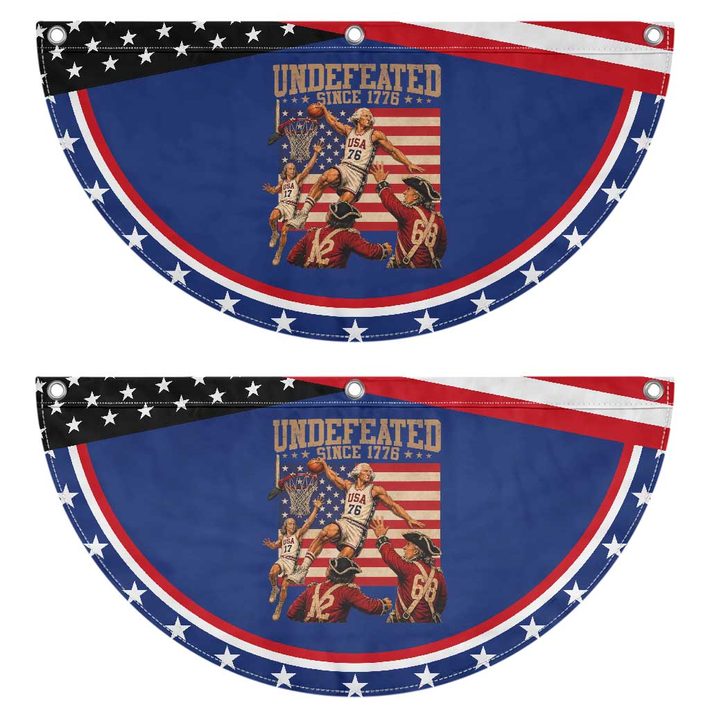 4th of July Basketball Undefeated Since 1776 Patriotic Fan Flag Funny Founding Fathers